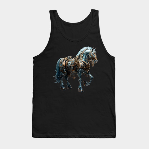 Steampunk Horse Animals Tank Top by DesingHeven